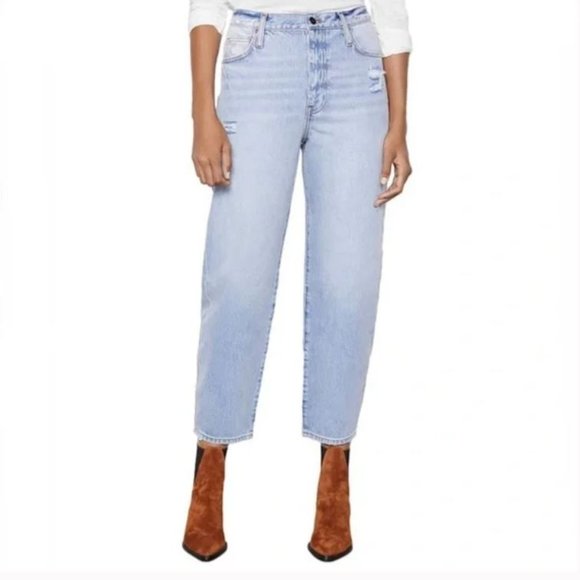 Frame Denim Denim - New! Frame Denim Le Ultra High Rise Barrel Leg Jeans in Clash | 27